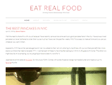 Tablet Screenshot of eatsrealfood.com